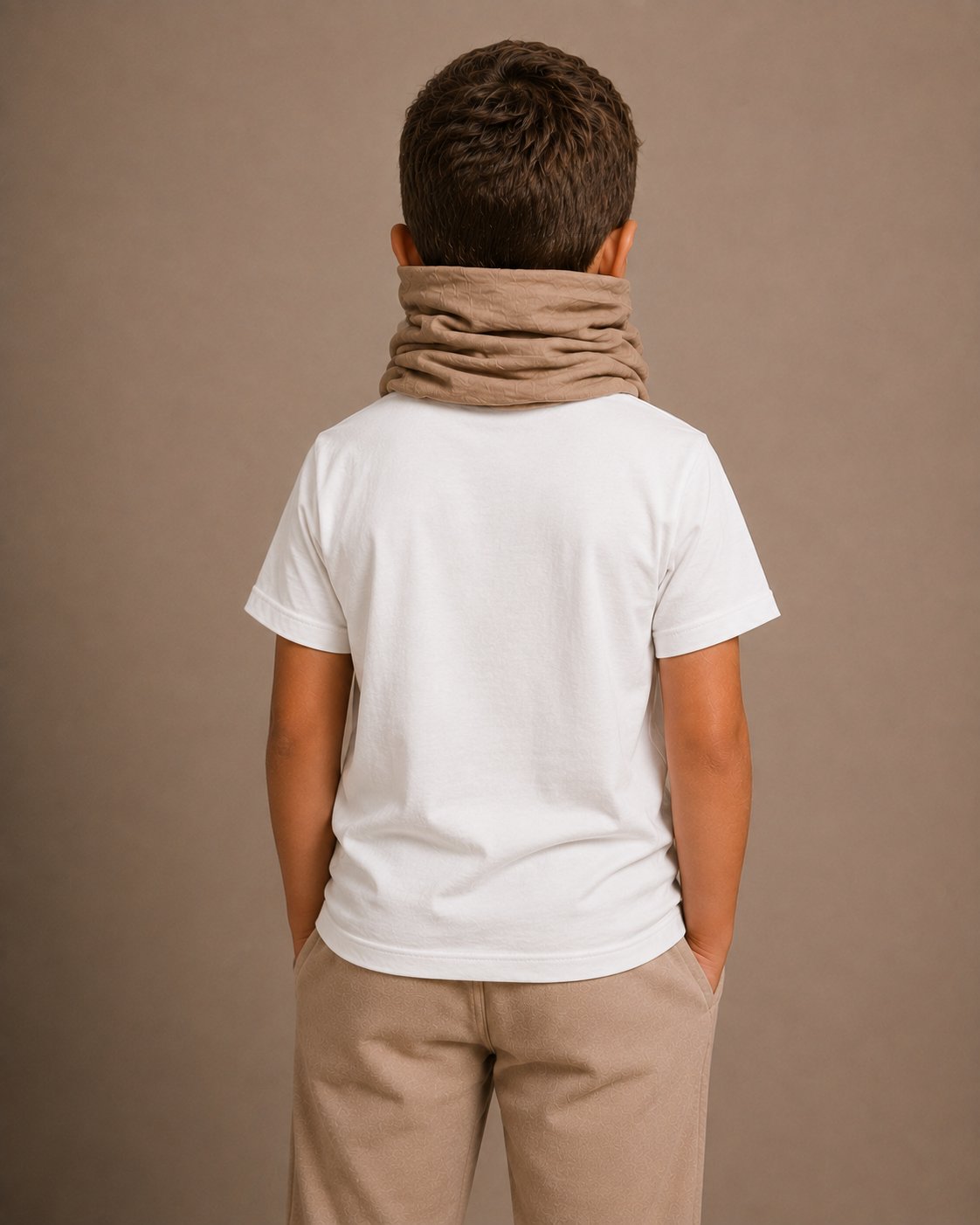 Mini Mozaïek Tee · Wit · achterkant