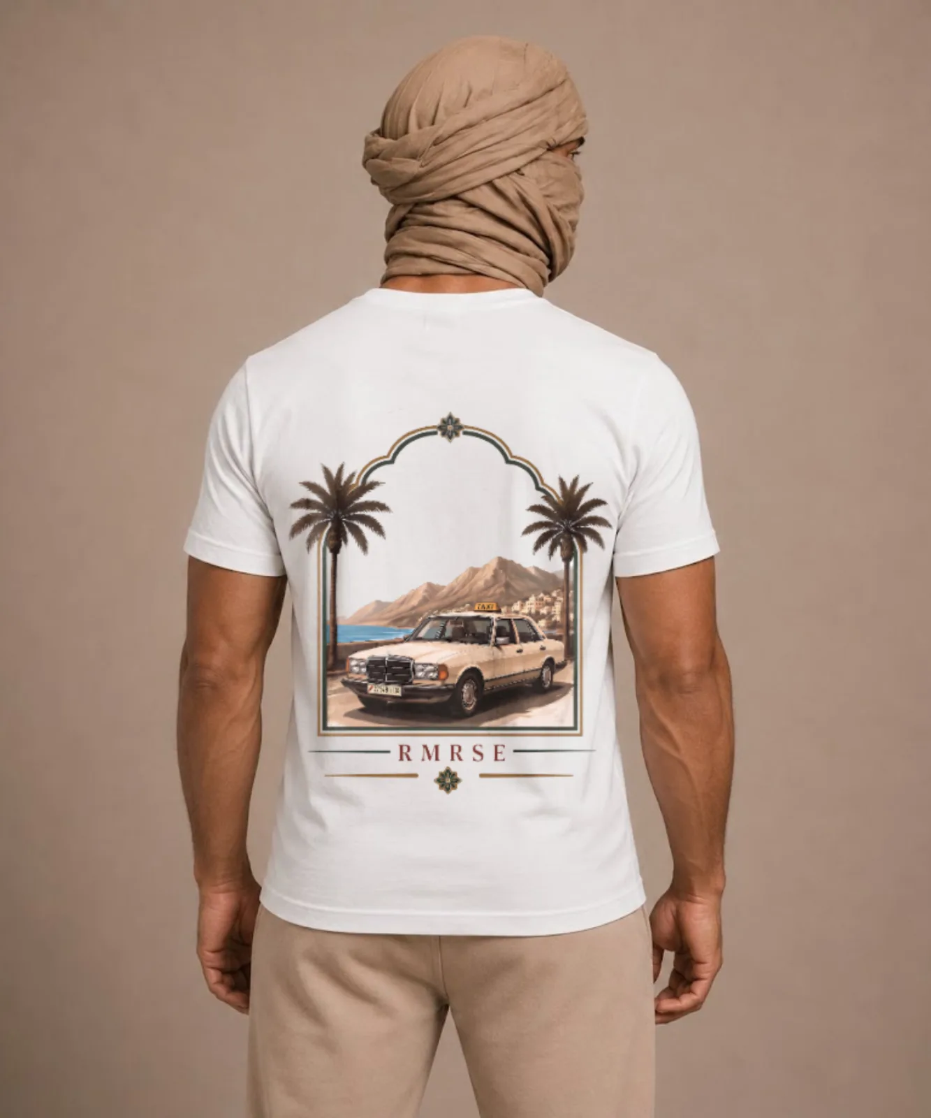 Moroccan Taxi Tee met "Fez"