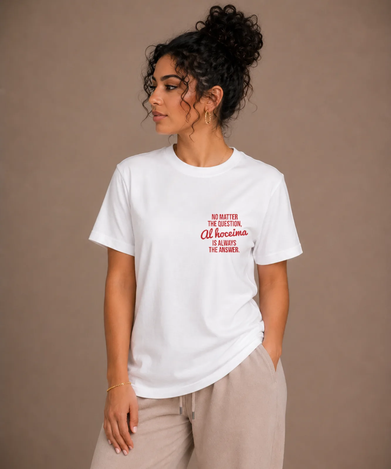 Home Sweet Home Tee · Wit · voorkant