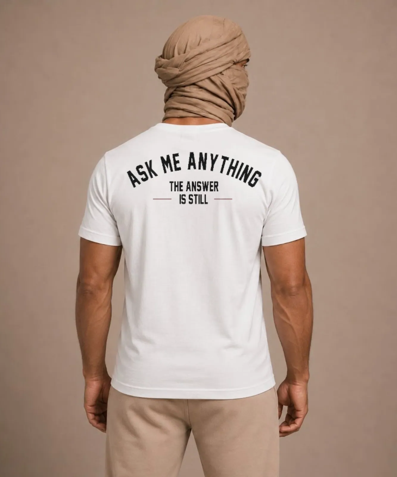 Ask Anything tee met "Al Hoceima"