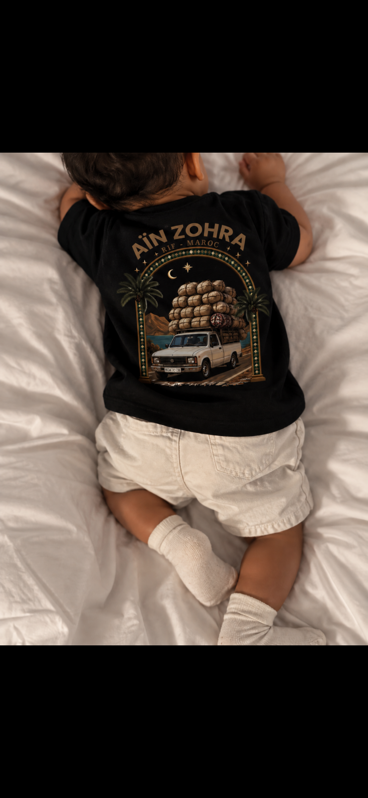Mini Overload tee · Zwart · detail