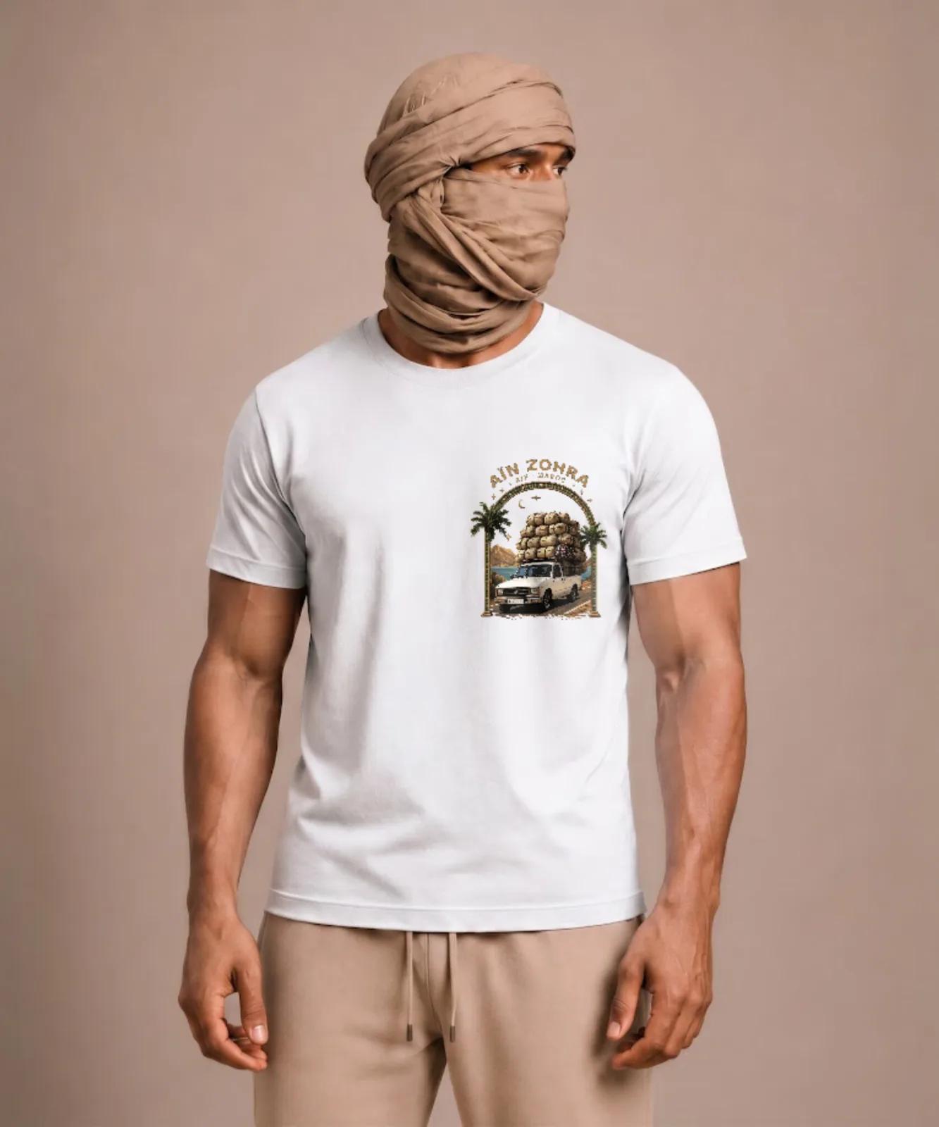 Overload Tee · Wit · voorkant