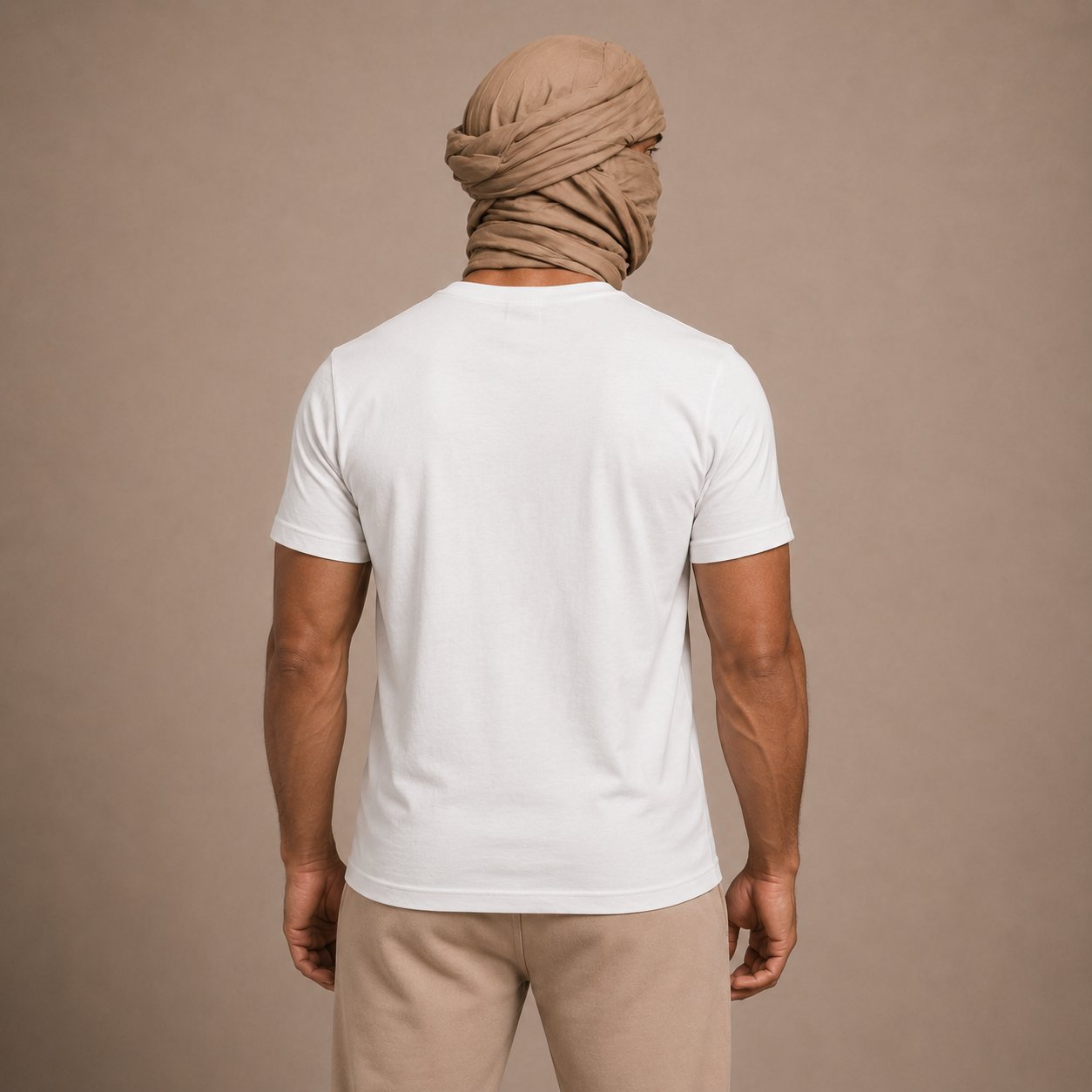 Mozaïek Tee · Wit · achterkant